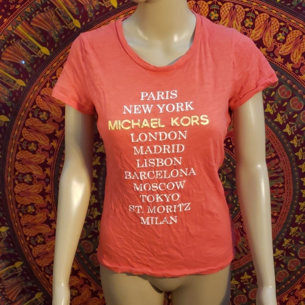 SS Cities Michael Kors logo tee size small